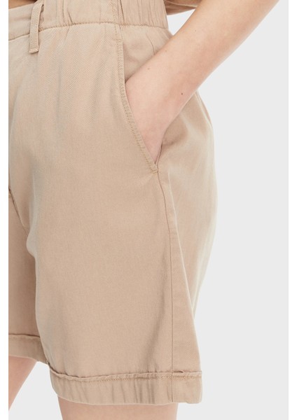 Pamuk Karışımlı Regular Fit Normal Bel Cepli Short Bayan Short WW0WW44762 Aeg