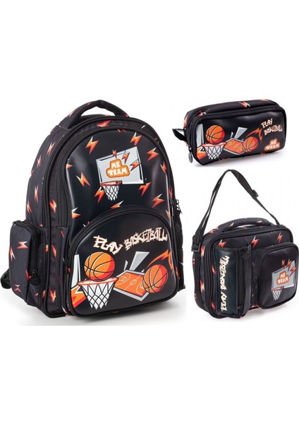 Me Team Play Basketbol Üçlü Erkek Çocuk Okul Çanta Seti 24157