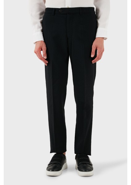 Yün Karışımlı Regular Fit Normal Bel Düz Paça Pantolon Erkek Pantolon EM000464 TE12332 UC001