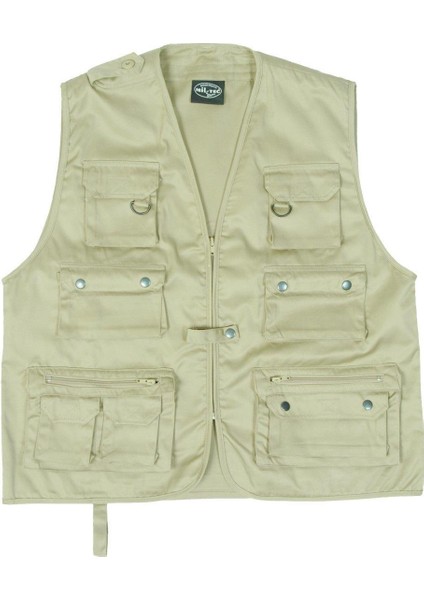 Çok Cepli Yelek Bej