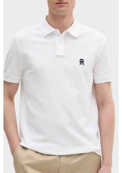 Pamuk Regular Fit Düğmeli Polo Yaka T Shirt Erkek Polo Yaka T Shirt MW0MW33167 Ybr
