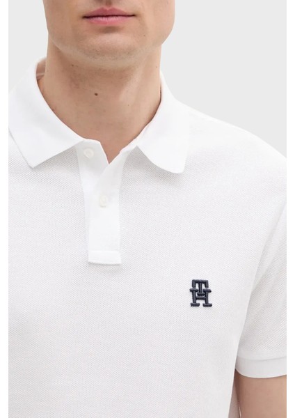 Pamuk Regular Fit Düğmeli Polo Yaka T Shirt Erkek Polo Yaka T Shirt MW0MW33167 Ybr