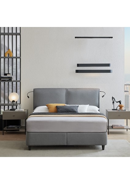 Adapt Rest 2'li Baza, Başlık Set - Gri