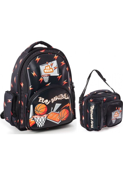 Me Team Play Basketbol Erkek Çocuk Okul Çantası ve Beslenme Seti 24157