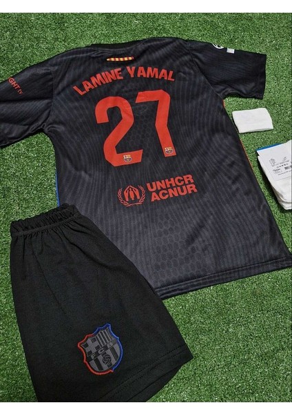 F.C B.A.R.C.E.L.O.N.A 2024/25 Yeni Sezon Lamine Yamal Deplasman Çocuk Forması (27)
