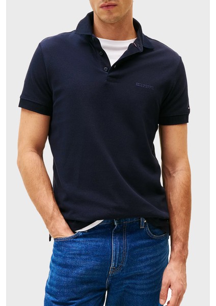 Pamuk Regular Fit Düğmeli Polo Yaka T Shirt Erkek Polo Yaka T Shirt MW0MW38456 Dw5