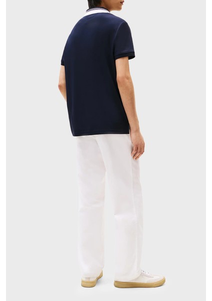 Pamuk Regular Fit Düğmeli Çizgili Polo Yaka T Shirt Erkek Polo Yaka T Shirt MW0MW38466 Dw5 modelleri