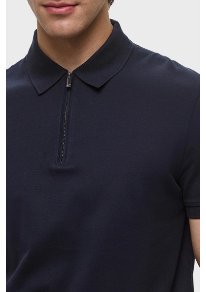 Pamuk Regular Fit Fermuarlı Polo Yaka T Shirt Erkek Polo Yaka T Shirt MW0MW38746 Dw5 modelleri