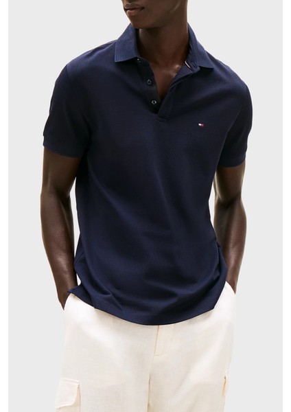Pamuk Regular Fit Düğmeli Polo Yaka T Shirt Erkek Polo Yaka T Shirt MW0MW38491 Dw5