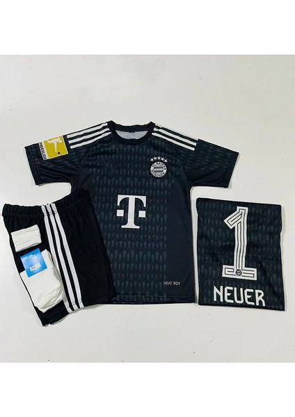 Manuel Neuer 2023-24 Sezonu Bayern M,Ü,N,İ,H, Kaleci Çocuk Forması 4'Lü Set modelleri