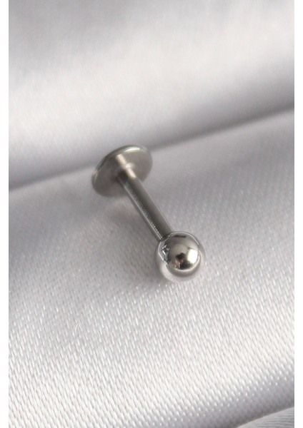 316L Çelik Gümüş Renk Topçuk Piercing - TJ-PR1368