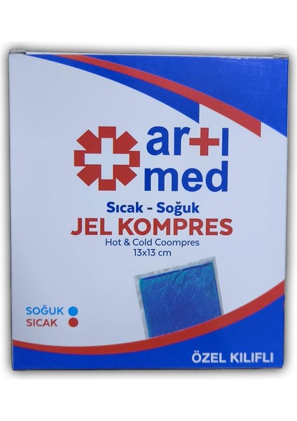 Sıcak Soğuk Jel Kompres Özel Kılıflı 13X13 cm