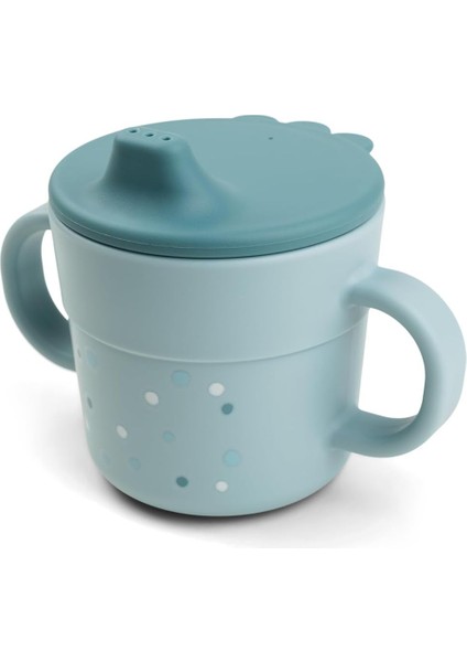 Foodie Happy Dots Içecek Bardağı 215 ml, Kapaklı ve Kulplu