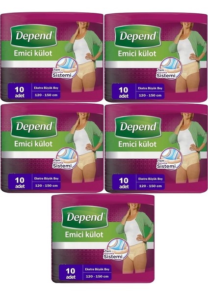Emici Külot Hasta Bezi XL - Extra Büyük Kadın 50 Adet 5 PKx10