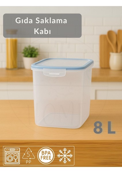 Vakumlu Saklama Kabı Hava Almaz Bpa Free Kilitlenebilir Büyük Gıda Saklama kabı 8 l fiyatları