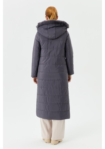 Ahval Şişme Kadın Kışlık Kaban Elyaf Dolgulu Kapşonlu 6043 indirimleri