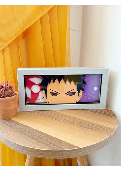 Obito 3D Anime Lightbox Işıklı Kutu Tablo