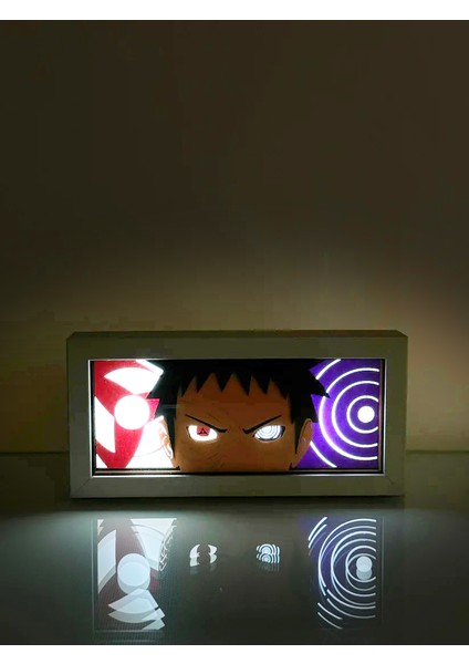 Obito 3D Anime Lightbox Işıklı Kutu Tablo