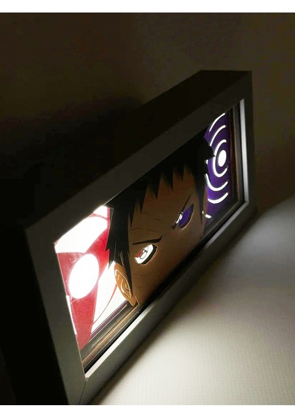 Obito 3D Anime Lightbox Işıklı Kutu Tablo