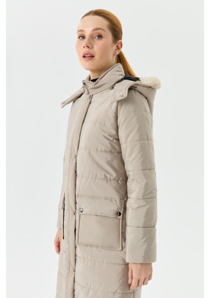 Ahval Şişme Kadın Kışlık Kaban Elyaf Dolgulu Kapşonlu 6043 modelleri