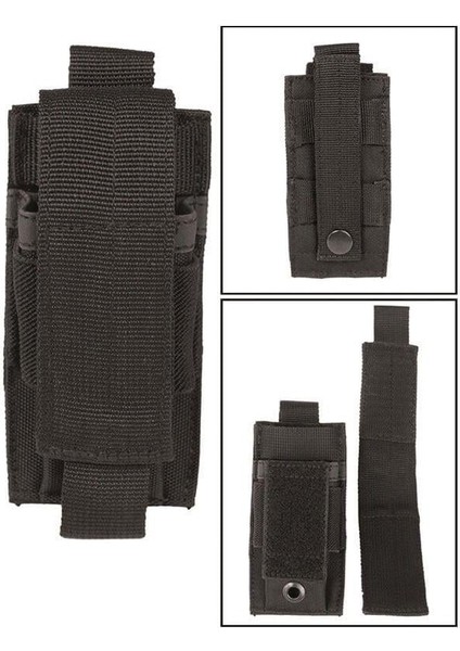 Sıngle Pouch Teklı Sıyah Sarjor Kılıfı