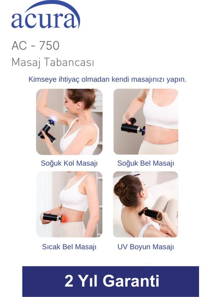 AC-750 Isıtmalı & Soğutmalı Profesyonel Masaj Tabancası