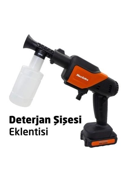 Max Extra MX5050 Akülü Motosiklet Yıkama 30 Bar 20V modelleri