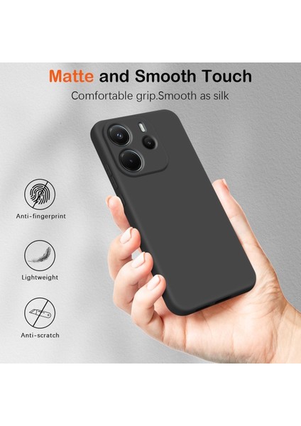 Xiaomi Redmi Note 14 4g Kılıf Lansman Kamera Korumalı Içi Kadife Yumuşak Renkli Silikon Kapak Mat Hisli Süet Liquid modelleri