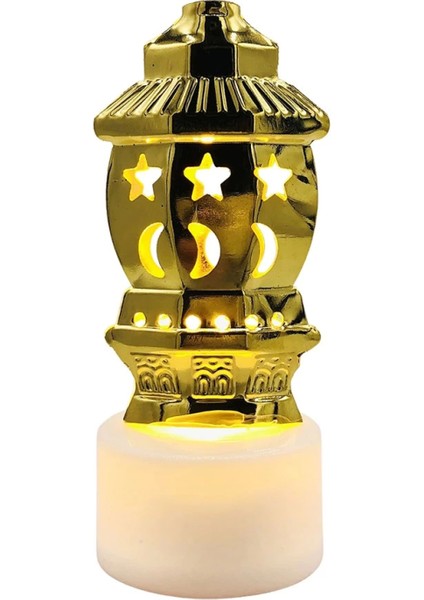 12 Li Ramazan Ayaklı LED Işık Gold Renk Gün Işığı MZ6200-235