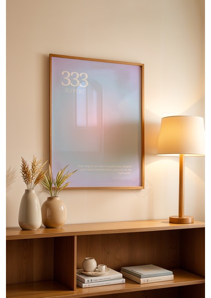 Aura Serisi Ahşap Çerçeveli Poster, Tablo NO:165