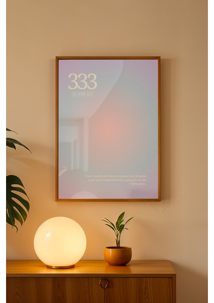 Aura Serisi Ahşap Çerçeveli Poster, Tablo NO:165