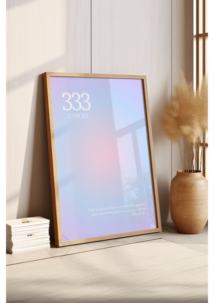 Aura Serisi Ahşap Çerçeveli Poster, Tablo NO:165