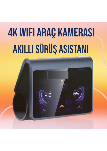 4K Yüksek Kalite Wifi Araç Kamerası Sürüş Asistanı ve Dokunmatik Ekran Özellikli fırsatları