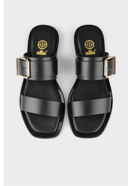 Kahve Deri Kadın Düz Terlik fırsatları