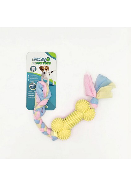 Puppy Toys Sarı Kemik Diş Kaşıma Oyuncağı Ynsmr