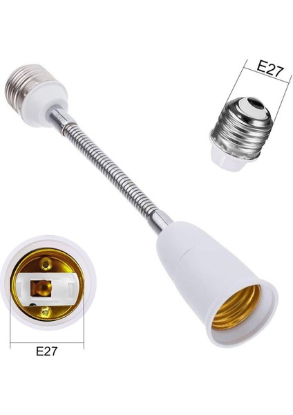 Ledx DY-104 Esnek Metal Bükülebilir Uzatma E27 Duy