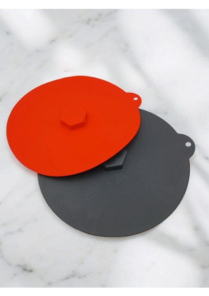 Silikon Vakumlu Kapak-Tencere Tava Saklama Kabı Kapağı 24 cm