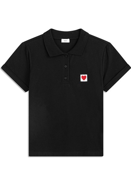 Nakışlı Polo Yaka T-Shırt TS1250070158001 indirimleri