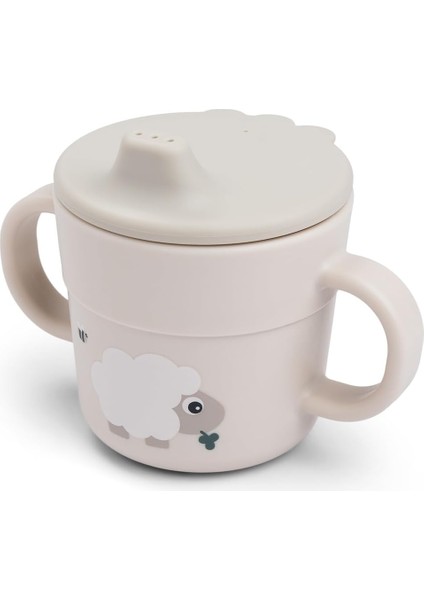 Foodie Happy Dots Içecek Bardağı 215 ml, Kapaklı ve Kulplu