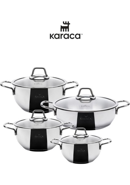 Macellan 8 Parça Çelik Tencere Seti