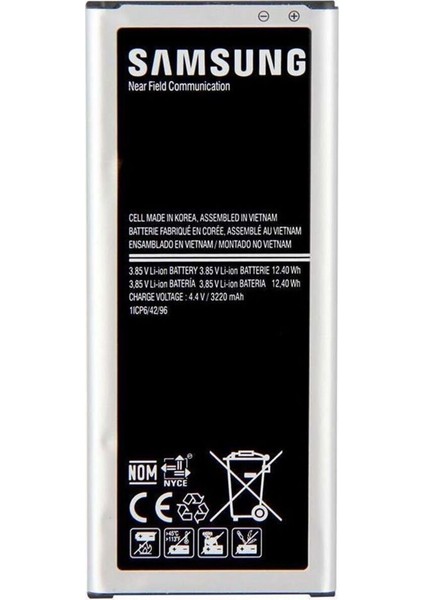 Samsung Galaxy Note 4 SM-N910 Batarya Pil - Orijinal