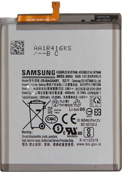 Samsung Galaxy A72 SM-A725 Batarya Pil -
