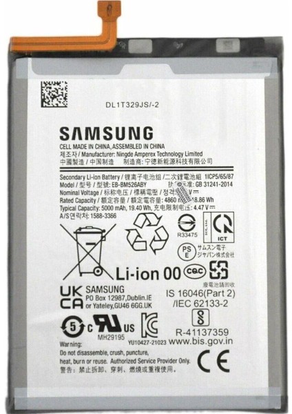 Samsung Galaxy M53 5g SM-M536 Batarya Pil - Orijinal