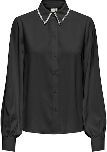 Kadın Parlak Yaka Detaylı Gömlek 15331800