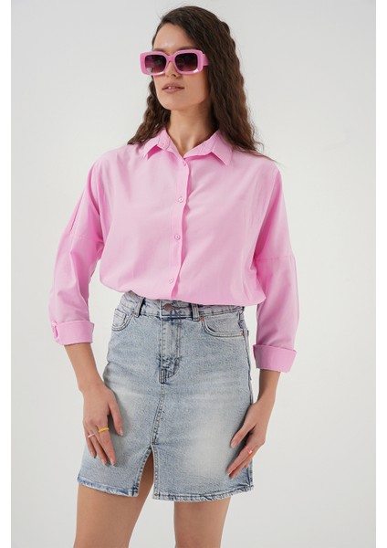 Kadın Mini Kot Etek 8037 - Mavi fırsatları