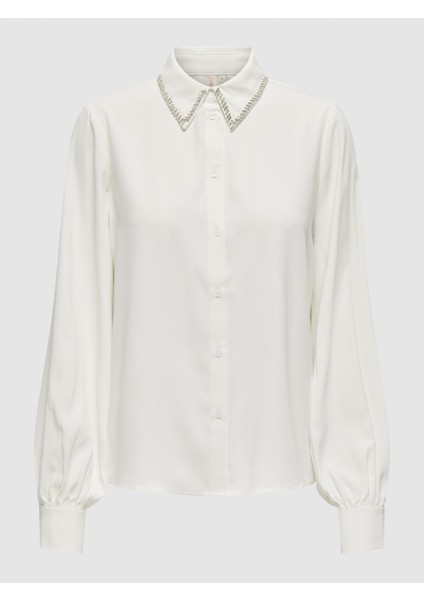 Kadın Parlak Yaka Detaylı Gömlek 15331800 indirimleri