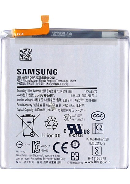 Samsung Galaxy S21 Ultra SM-G998 Batarya Pil -