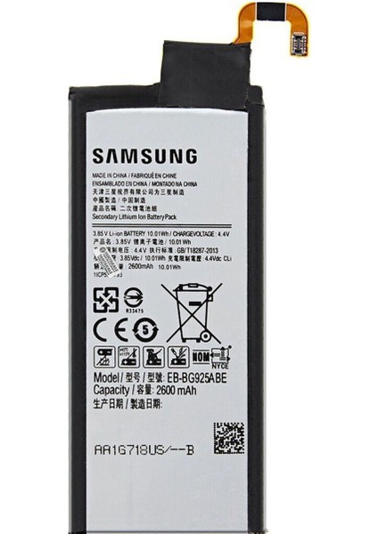 Samsung Galaxy S6 Edge SM-G925 Batarya Pil -