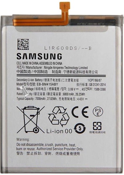 Samsung Galaxy M41 SM-M415 Batarya Pil - Orijinal