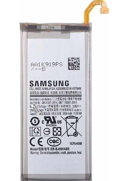 Samsung Galaxy J6 SM-J600 Batarya Pil -